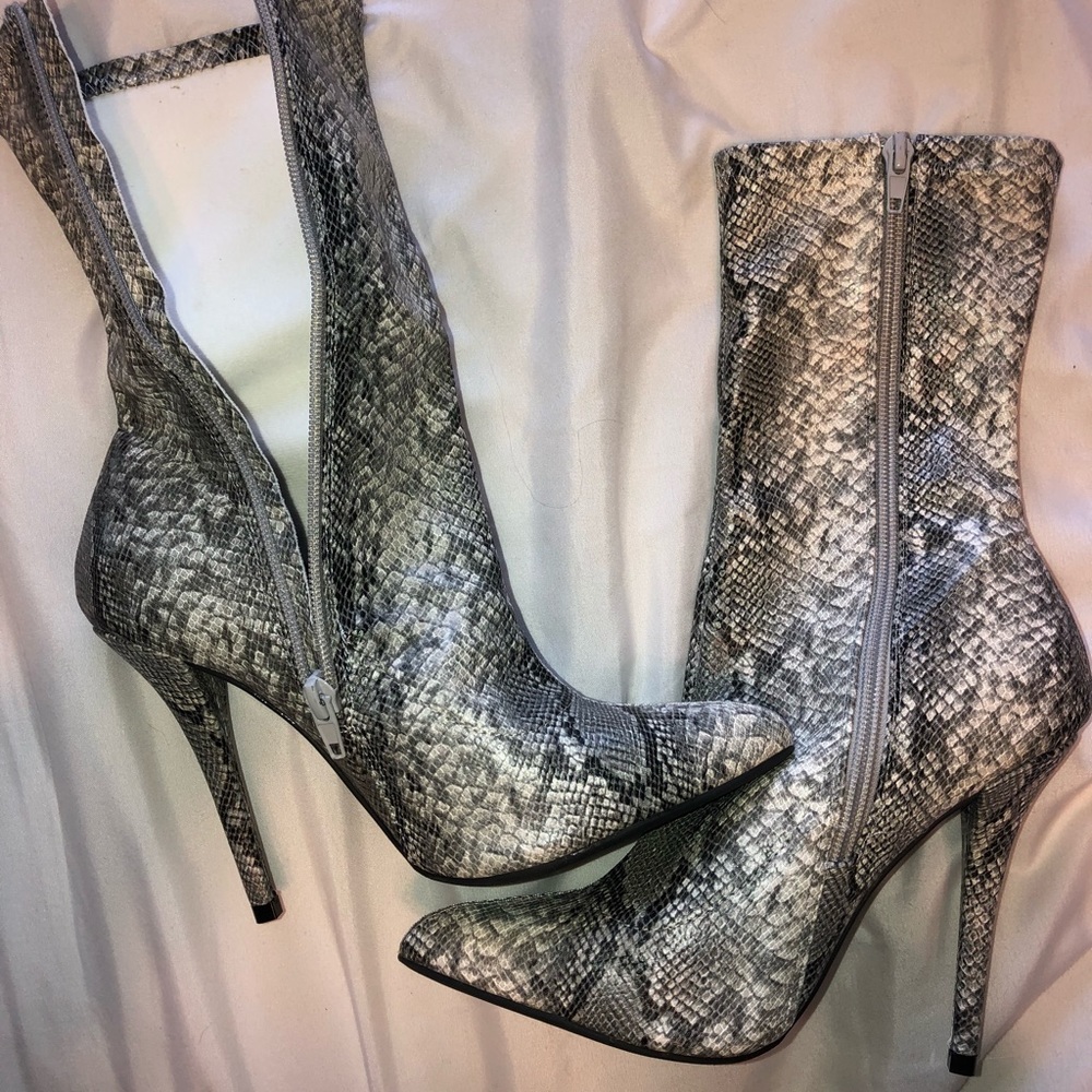 Brand new snakeskin heels
